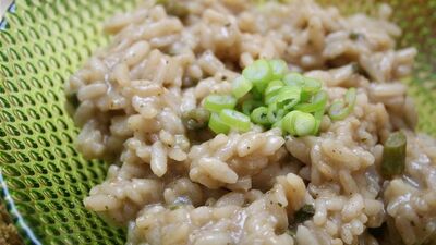 Beyaz şaraplı risotto