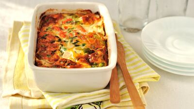 Karidesli patates gratine