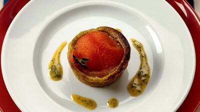 Domatesli ve kabaklı mini tartalet!