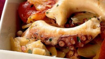 Biber soslu marine ahtapot