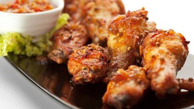 Baharatlarla kızarmış tavuk