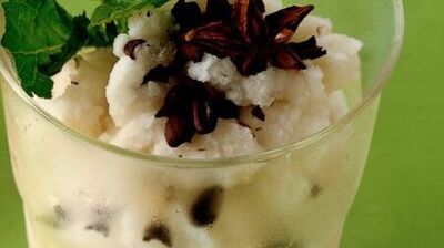 Anasonlu kahveli granita