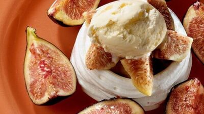 Mereng içinde egzotik dondurma