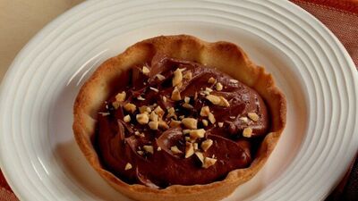 Ganache ve fındıklı tartaletler...