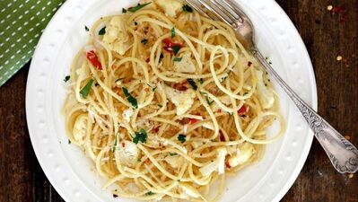 Karnabaharlı spagetti