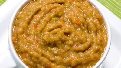 Bezelyeli kabak püresi