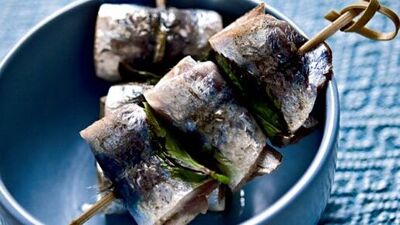 Naneli sardalya ruloları