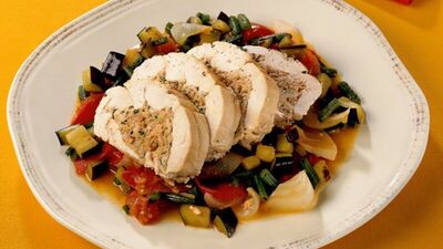 Tonbalıklı tavuk rulo