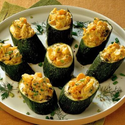Keçi peynirli kabak dolması
