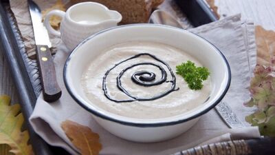 Rustik kestane ve patates çorbası