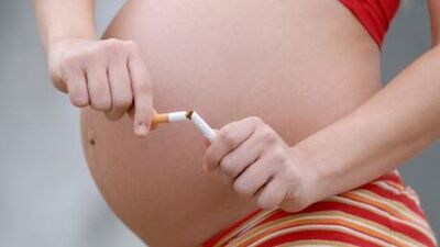 Bebek varsa sigara yok!