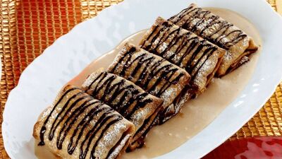 Kestaneli kremalı krep