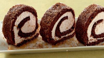 Kakaolu ve tarçınlı rulo pasta...