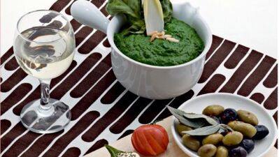 Cenova usulü başlangıç tabağı ve pesto sos