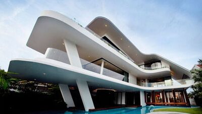 Singapur tepesinde ihtişamlı kıvrımlar