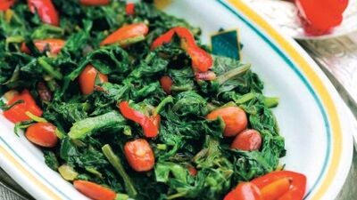 Zeytinyağlı bademli pazı