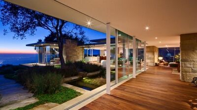 Amerika'da manzara ve çağdaş tasarımı buluşturan ev