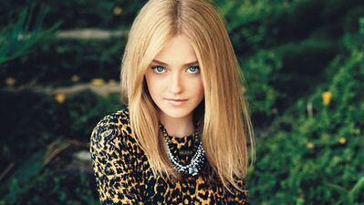 Genç oyuncu Dakota Fanning'in makyaj çantası...