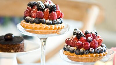 Kırmızı meyveli tart