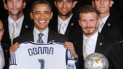 Obama, Beckham'a öyle bir şaka yaptı ki...