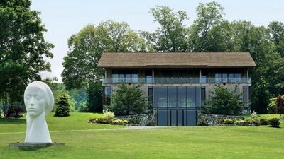 Connecticut'ta camdan yapılmış bir ev