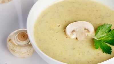 Kremalı mantar çorbası...