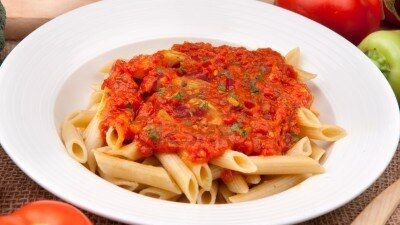 Domates soslu makarna...