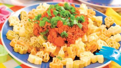 Hayvan figürlü makarna