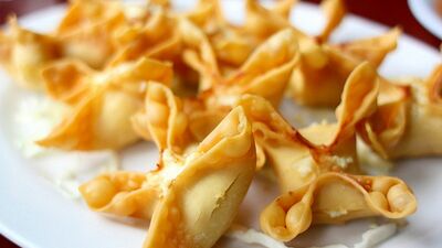 Yengeçli bohça kızartması