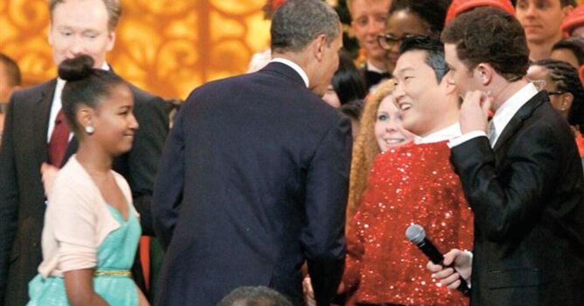 Bu kez Obama için Gangnam Style yaptı!