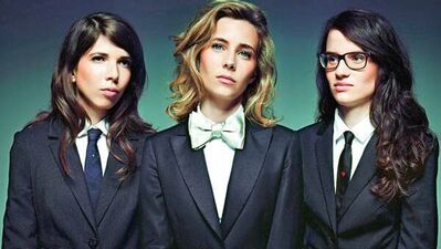 Cool Fransız müzisyen 3 kadın