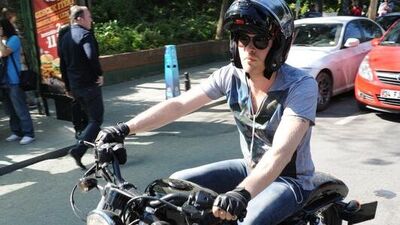 Kıvanç'ın motor keyfi!