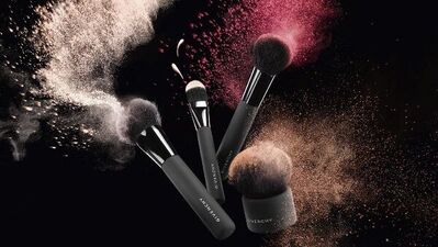 Allık fırçası alırken...