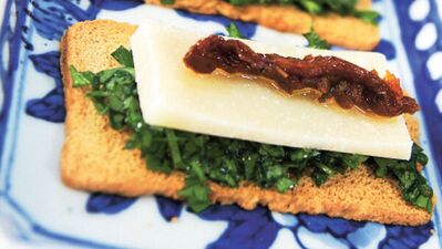 Maydanoz püreli krakerler