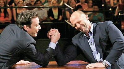 Canlı yayında bilek güreşi