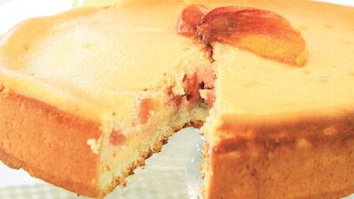 Şeftalili cheesecake