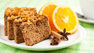 Yeşil çaylı zencefilli kek