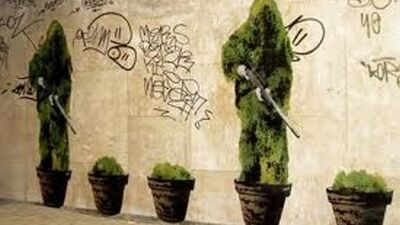 Sokak sanatının en yeşil halleri...