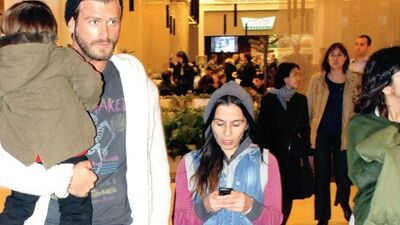 Kıvanç Tatlıtuğ yeğenini gezdirdi