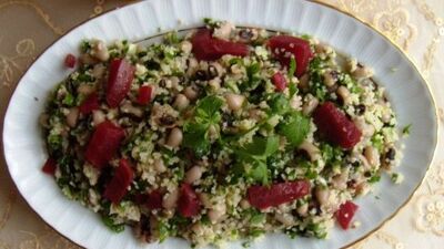 Börülceli bulgur salatası