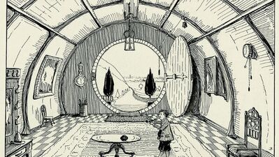 Tolkien'in çizimleriyle Hobbit kitabı