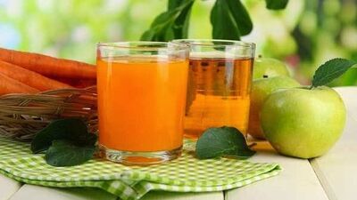 Zencefilli yeşil elma suyu