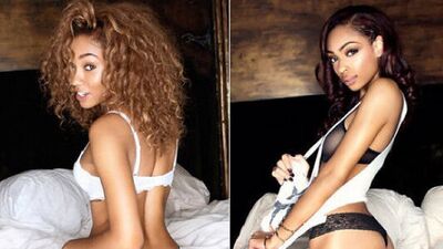 Eddie'nin kızları objektif karşısında