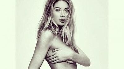 Hamileliğini bu fotoğrafla duyurdu