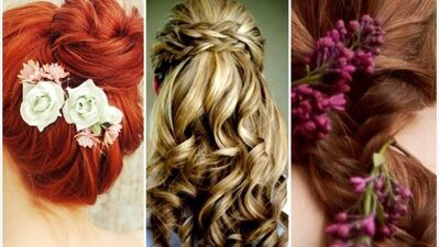 Nişana özel saç modelleri