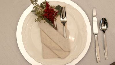 Peçete katlamak bir sanattır...