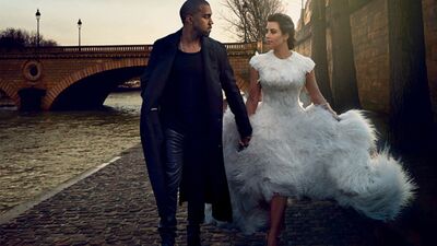 Kim ve Kanye sonunda evlendi!