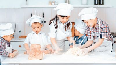 Çocuk şefler mutfakta