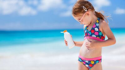 Çocuklar için güneş kremleri...