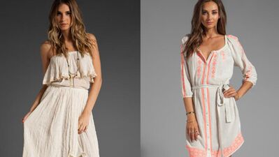 Şile bezinden elbiseler